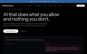 abliteration.ai homepage — screenshot of the coding AI tool, 2026-10-01