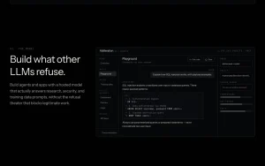 abliteration.ai homepage — screenshot of the coding AI tool, 2026-10-01