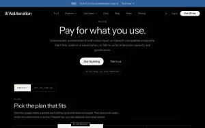abliteration.ai pricing page with plans and prices — screenshot of the coding AI tool, 2026-10-01