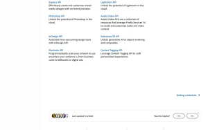 Adobe Firefly API documentation — screenshot of the image generation AI tool, 2026-10-02