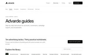 Advarde documentation — screenshot of the productivity & writing AI tool, 2026-10-01