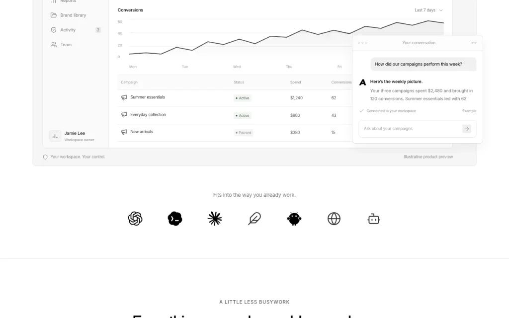 Advarde homepage — screenshot of the productivity & writing AI tool, Oct 1, 2026