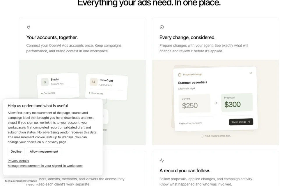 Advarde homepage — screenshot of the productivity & writing AI tool, Oct 1, 2026
