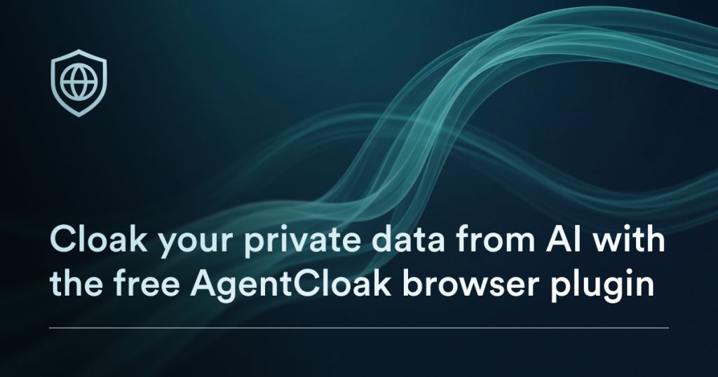 AgentCloak (by InCountry) homepage screenshot, chat assistants AI tool