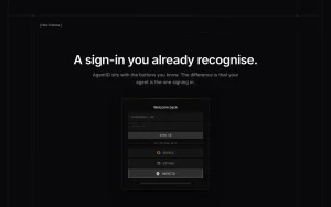 AgentID homepage — screenshot of the coding AI tool, 2026-10-01