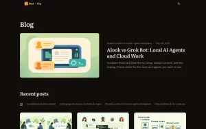 Alook blog — screenshot of the coding AI tool, 2026-10-01