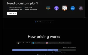 Apify pricing page with plans and prices — screenshot of the coding AI tool, 2026-10-01