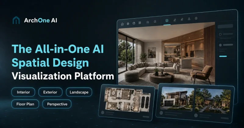 ArchOne AI homepage screenshot, image generation AI tool