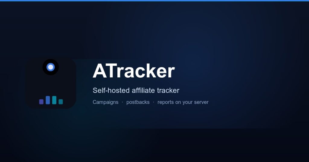 Capture d'écran de la page d'accueil de ATracker, outil d'IA productivité et rédaction