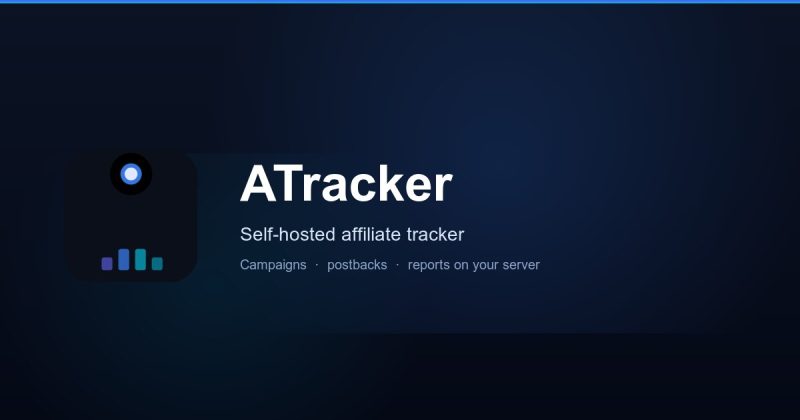 Capture d'écran de la page d'accueil de ATracker, outil d'IA productivité et rédaction