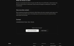 AtRisk about page — screenshot of the coding AI tool, 2026-10-01