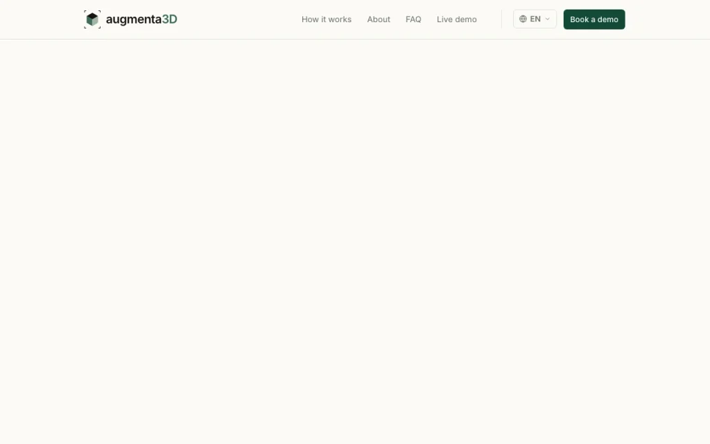 Augmenta3D help center — screenshot of the image generation AI tool, Oct 1, 2026