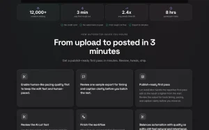 AutoEditor about page — screenshot of the video AI tool, 2026-10-01
