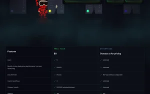 bitdrift pricing page with plans and prices — screenshot of the coding AI tool, 2026-10-01