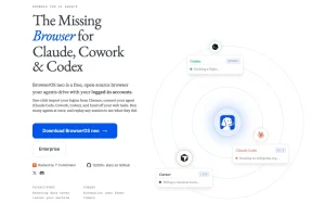 BrowserOS neo (formerly BrowserClaw) homepage — screenshot of the productivity & writing AI tool, 2026-10-01