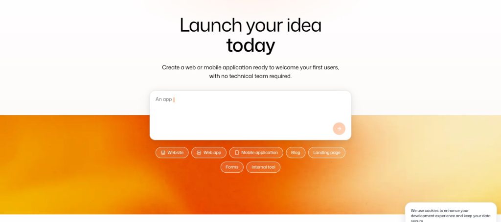 Cadrant homepage screenshot, coding AI tool