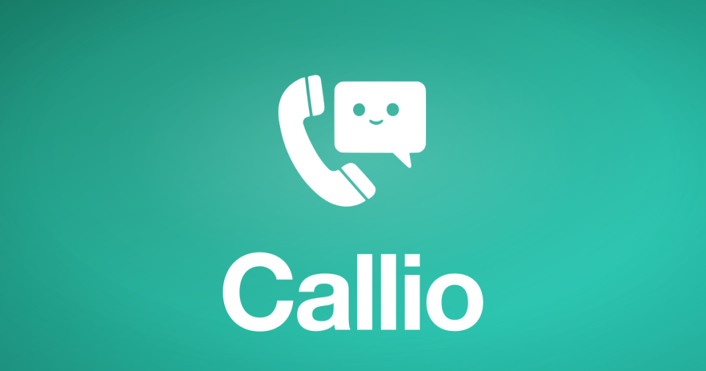 Callio Startseite, Screenshot, KI-Tool audio & sprache