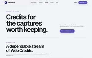 CaptureNote pricing page with plans and prices — screenshot of the productivity & writing AI tool, 2026-10-01