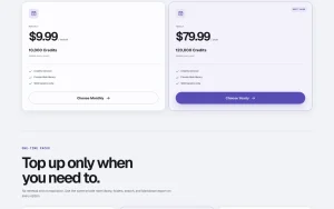 CaptureNote pricing page with plans and prices — screenshot of the productivity & writing AI tool, 2026-10-01