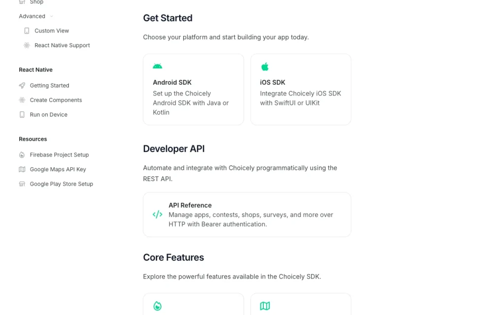 Choicely documentation — screenshot of the coding AI tool, Oct 1, 2026