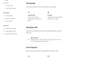 Choicely documentation — screenshot of the coding AI tool, 2026-10-01