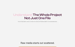 CinLink homepage — screenshot of the video AI tool, 2026-10-01