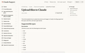 Claude help center — screenshot of the chat assistants AI tool, 2026-10-01