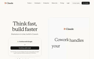 Claude homepage — screenshot of the chat assistants AI tool, 2026-10-01