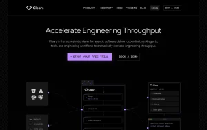 Clears AI homepage — screenshot of the coding AI tool, 2026-10-01