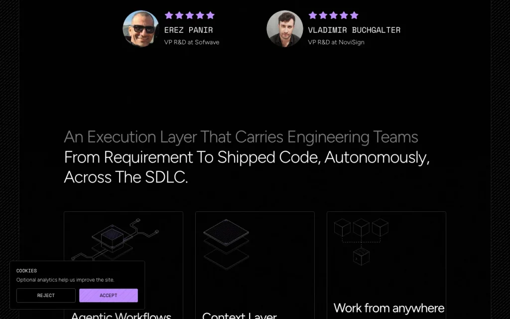 Clears AI homepage — screenshot of the coding AI tool, Oct 1, 2026
