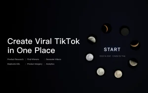 Clipcat homepage — screenshot of the video AI tool, 2026-10-01
