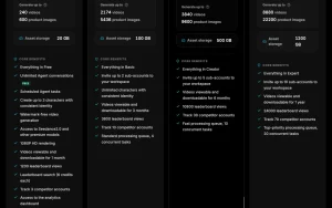 Clipcat pricing page with plans and prices — screenshot of the video AI tool, 2026-10-01