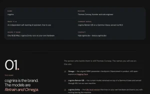 cognira about page — screenshot of the chat assistants AI tool, 2026-10-01