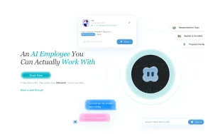 Construct Computer homepage — screenshot of the productivity & writing AI tool, 2026-10-01