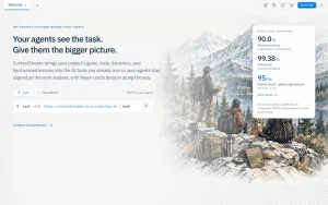 ContextStream homepage — screenshot of the coding AI tool, 2026-10-01