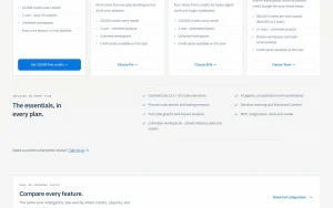 ContextStream pricing page with plans and prices — screenshot of the coding AI tool, 2026-10-01