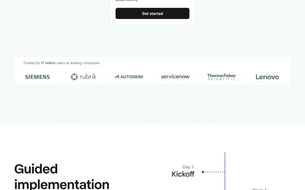 Copy.ai Preisseite mit Tarifen und Preisen – Screenshot des KI-Tools produktivität & schreiben, Oct 1, 2026