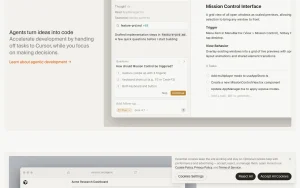 Cursor homepage — screenshot of the coding AI tool, 2026-10-01