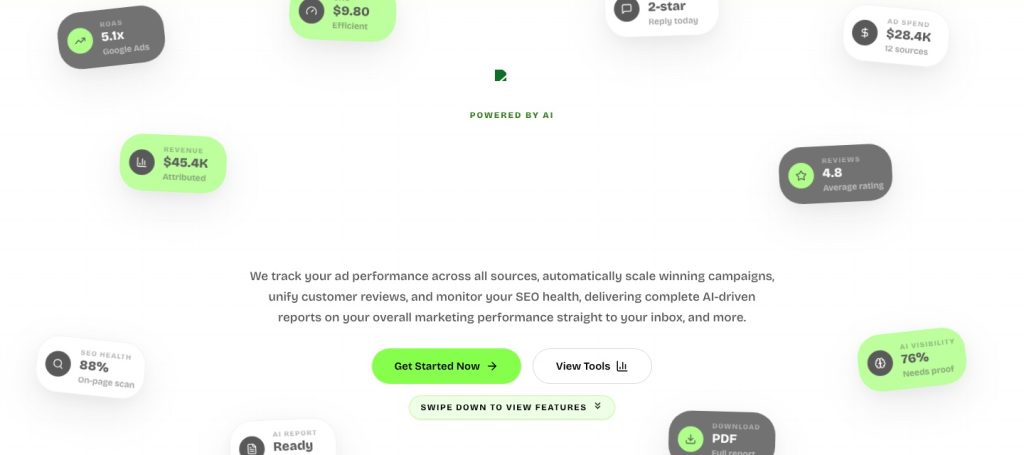 Cuzir homepage screenshot, productivity & writing AI tool