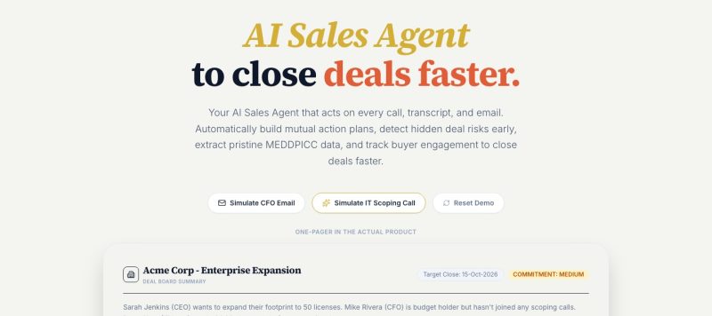 Dealwize homepage screenshot, productivity & writing AI tool