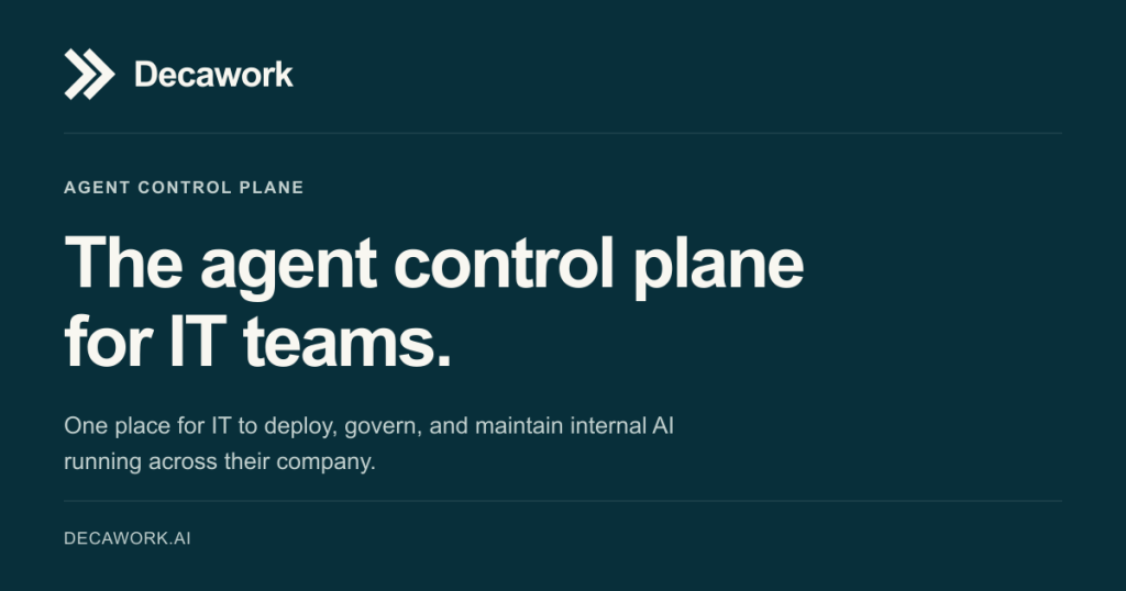 Decawork homepage screenshot, productivity & writing AI tool