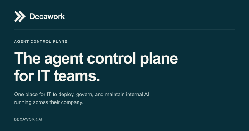 Decawork homepage screenshot, productivity & writing AI tool