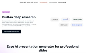 Decksy AI homepage — screenshot of the productivity & writing AI tool, 2026-10-01