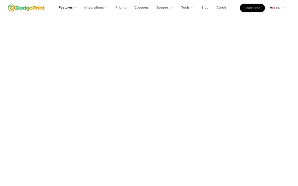DodgePrint Funktionsseite – Screenshot des KI-Tools produktivität & schreiben, Oct 2, 2026