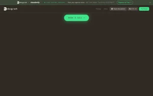 Dograh homepage — screenshot of the audio & voice AI tool, 2026-10-01