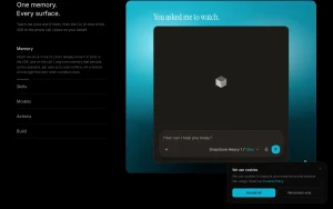 Dropstone homepage — screenshot of the coding AI tool, 2026-10-01