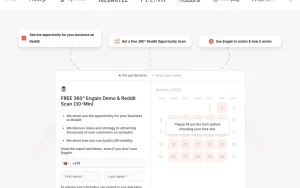 Engain homepage — screenshot of the productivity & writing AI tool, 2026-10-01