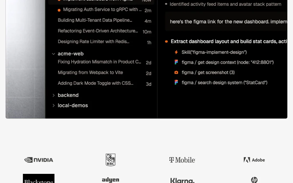 Factory página principal — captura de pantalla de la herramienta de IA programación, Oct 1, 2026