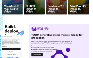 fal homepage — screenshot of the image generation AI tool, 2026-10-01