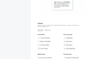 Feedly AI (formerly Leo) homepage — screenshot of the research & search AI tool, 2026-10-01